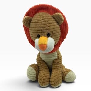 Walmart Corduroy Lion Plush Stuffed Animal Tan Red Mane WM0316FDTC280416 13in